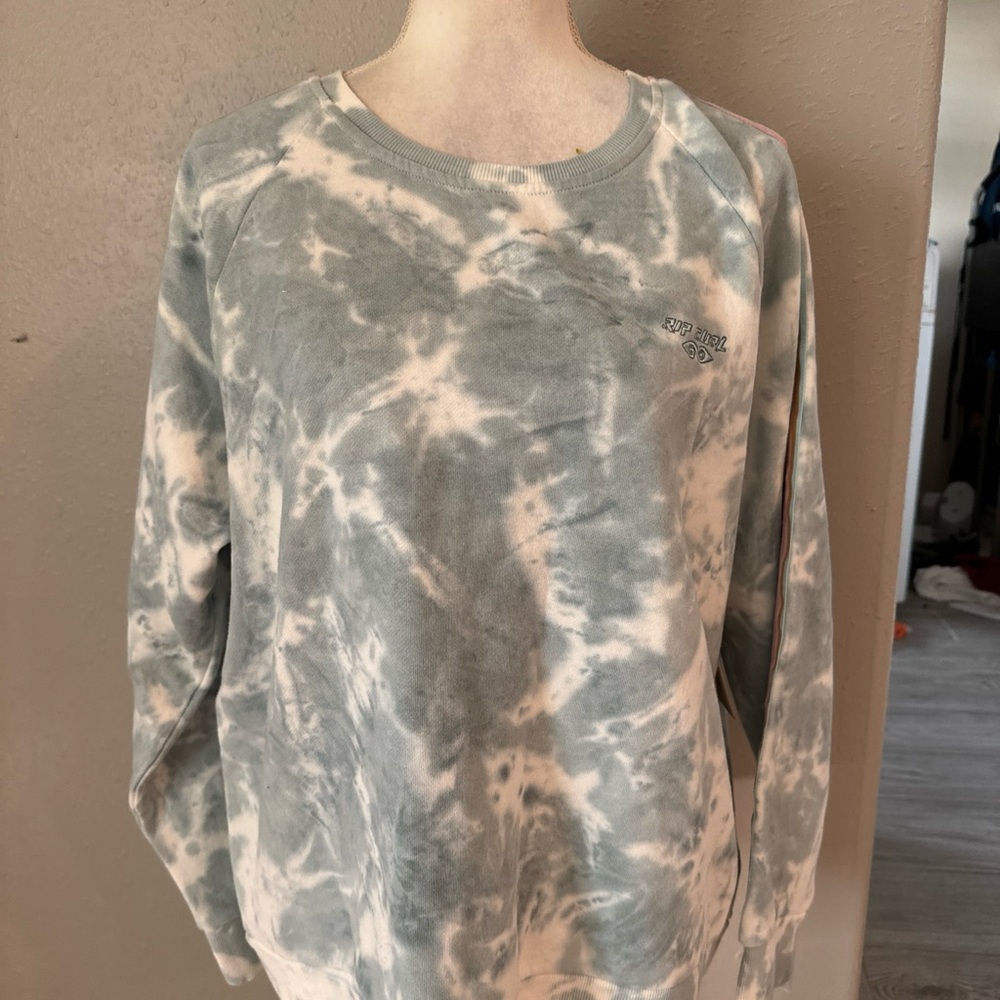 Rip Curl Twin Fin Sweatshirt With Logo and Stiched Sleeving Women Size Small - Picture 10 of 10